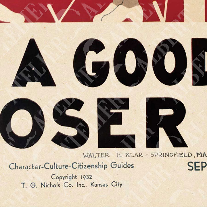 BE A GOOD LOSER