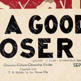 BE A GOOD LOSER